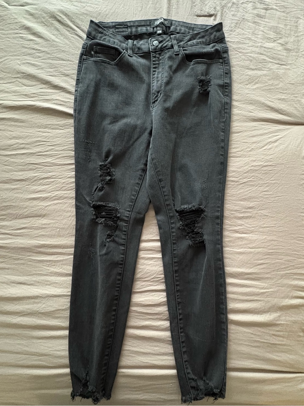 Judy Blue Black Distressed Skinny Jeans